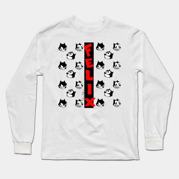 Felix the cat Long Sleeve T-Shirt by Art_of_Selene